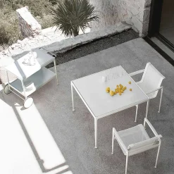 Knoll Outdoor Chairs*1966 Dining Chair | Outdoor With Armrest | White