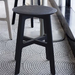Zeitraum Stools*1.3 Stool | Oak Stained Graphite Black