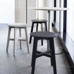 Zeitraum Stools*1.3 Stool | Oak Stained Graphite Black