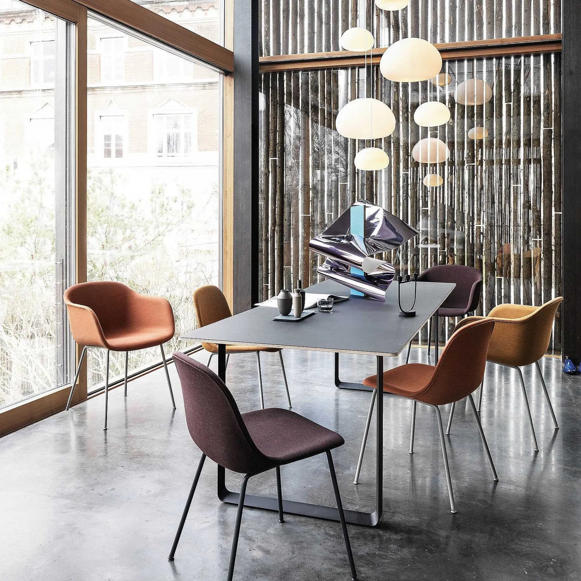 Muuto Dining Tables*70/70 Table | Black Linoleum