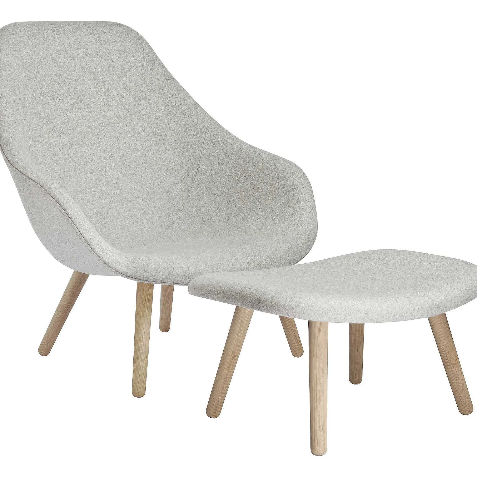 HAY Single Armchairs*Aal 92 Lounge Chair | Divina Melange 120