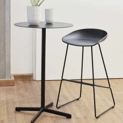 HAY Stools*Aas 38 - High | Bar Stool | Black