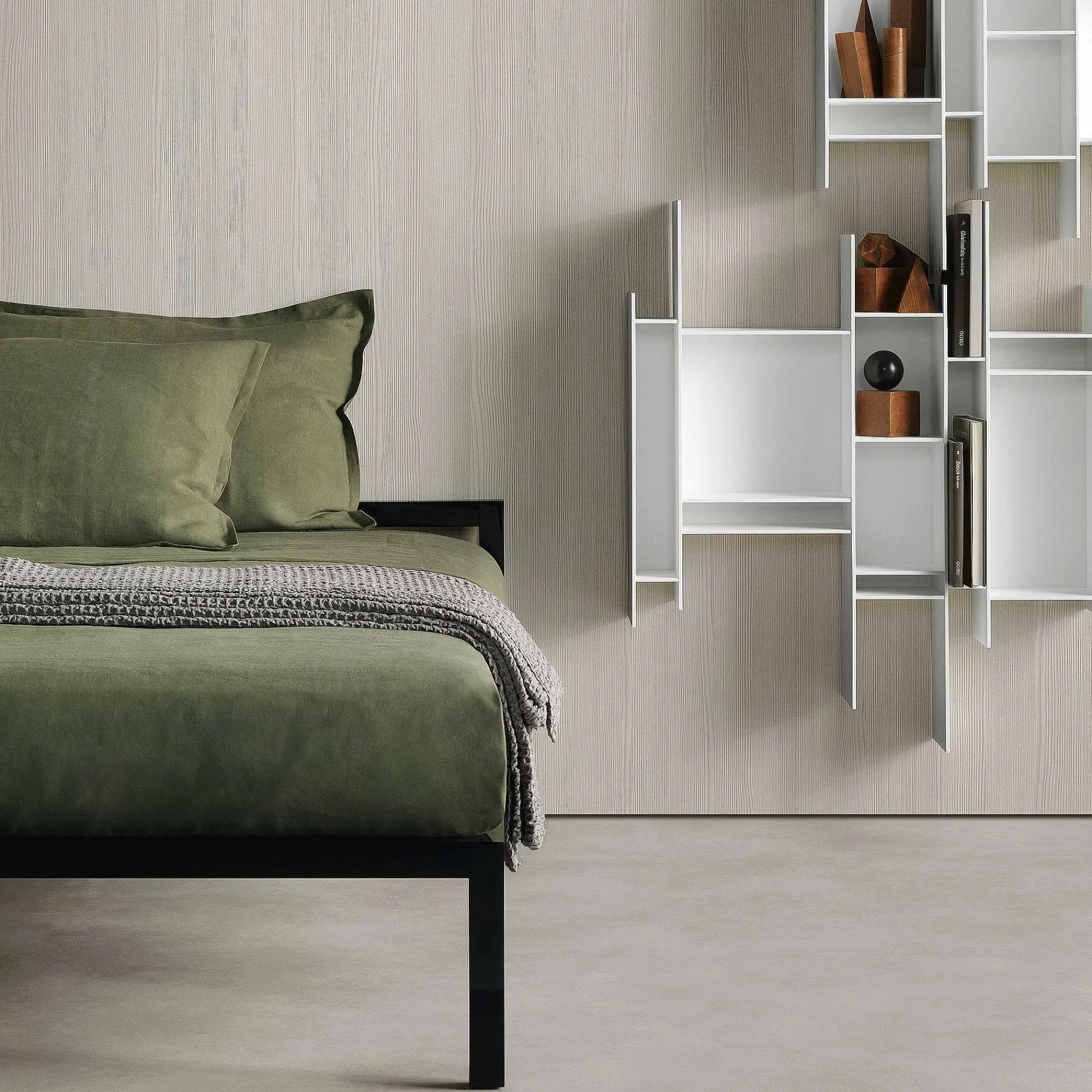 MDF Italia King Size Beds*Aluminium Bed | Black