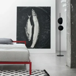 MDF Italia King Size Beds*Aluminium Bed | Red