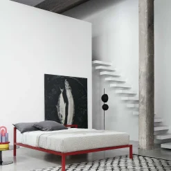 MDF Italia King Size Beds*Aluminium Bed | Red