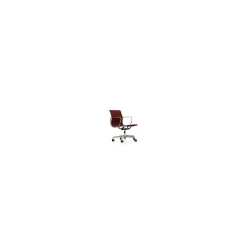Vitra Office Chairs*Aluminium Chair Ea 117 | Red / Moor Brown