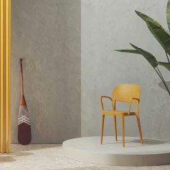 Alma Outdoor Chairs*Amy | Armchair | Amber Yellow