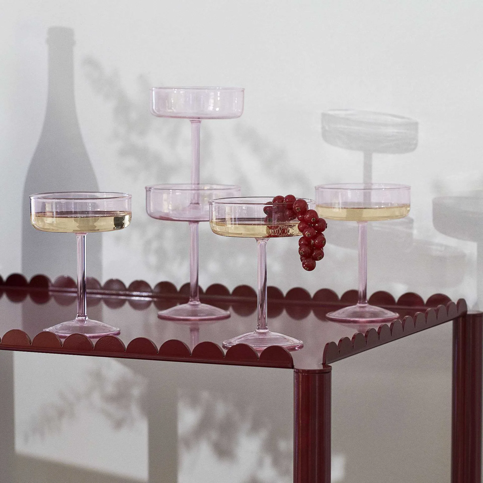 HAY Coffee Tables*Arcs Trolley | Carrello | Auburn Red