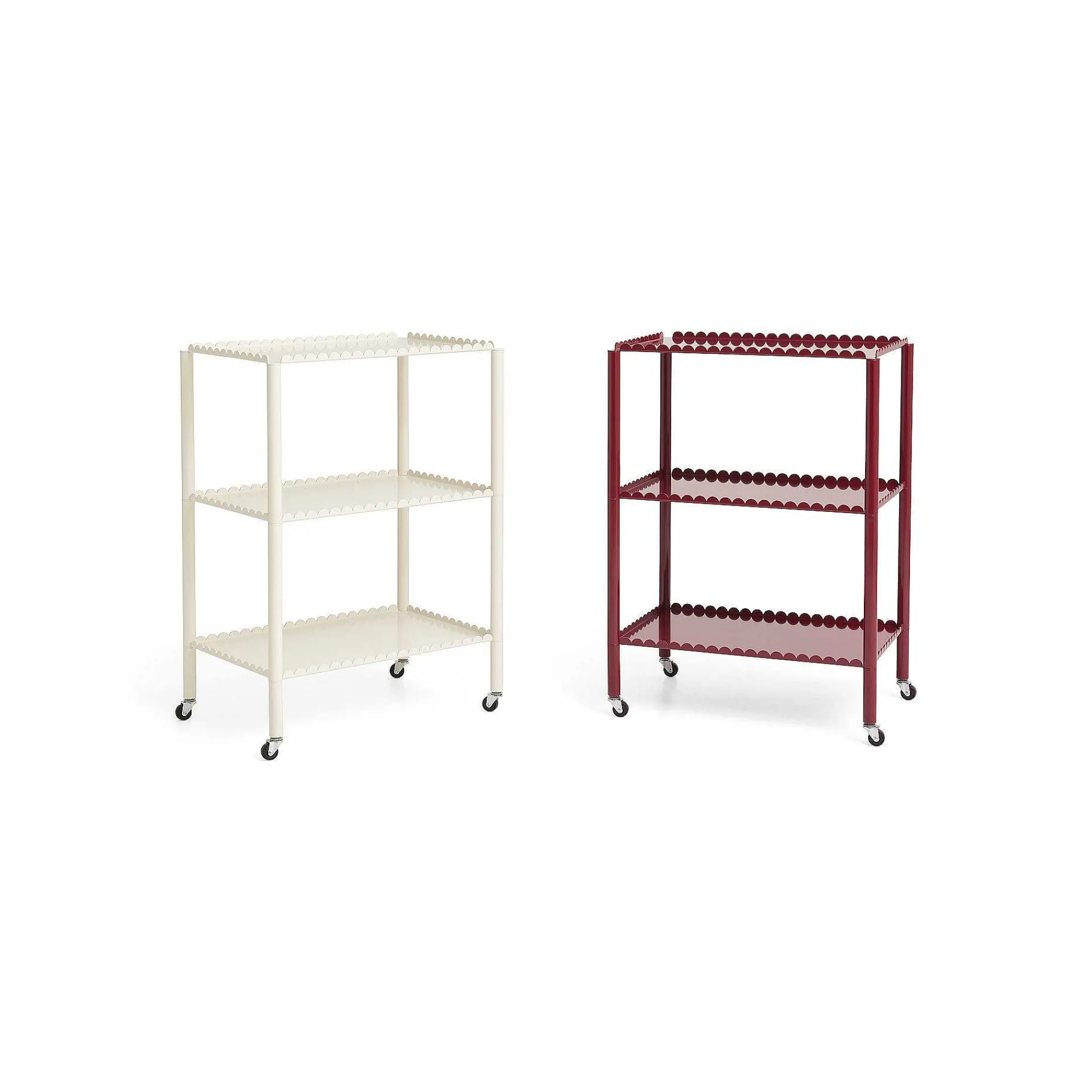 HAY Coffee Tables*Arcs Trolley | Carrello | Eggshell