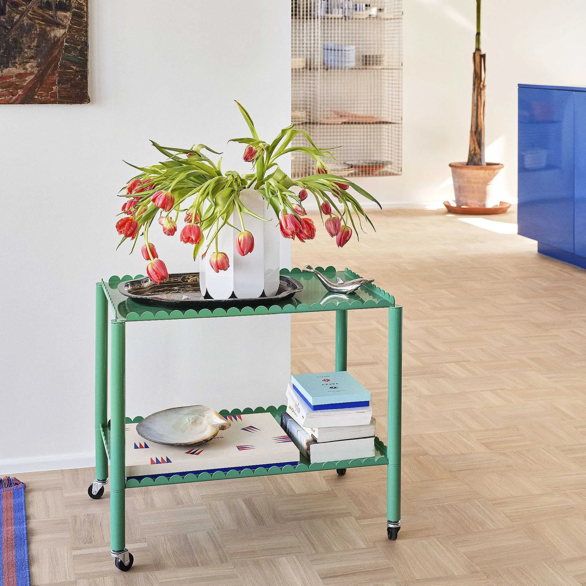 HAY Coffee Tables*Arcs Trolley | Trolley | Jade Green