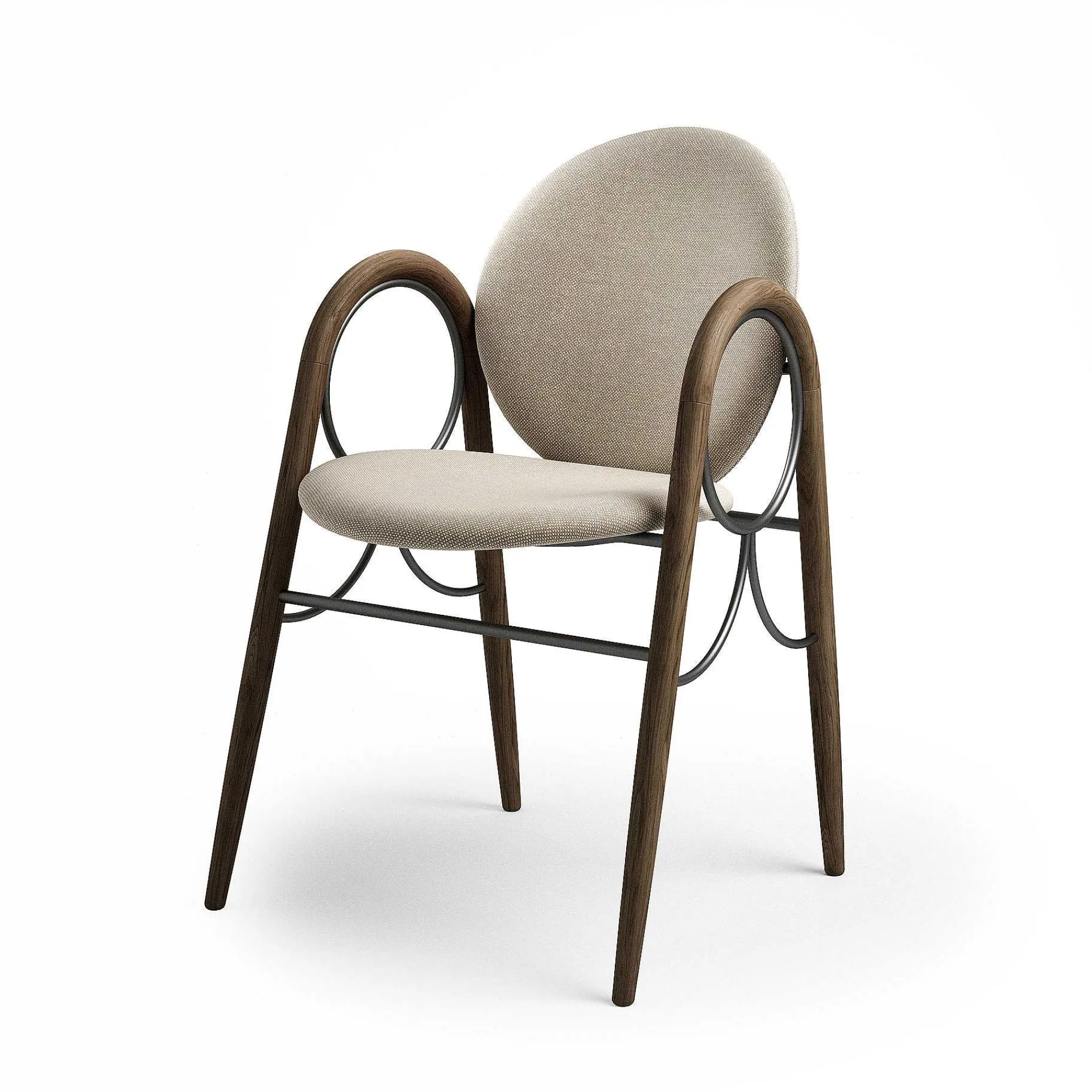 Brdr. Krüger Chairs*Arkade Chair | Fumed Oak/Cream Fabric
