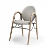 Brdr. Krüger Chairs*Arkade Chair | White Oiled Oak/Light Grey Fabric