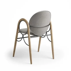 Brdr. Krüger Chairs*Arkade Chair | White Oiled Oak/Light Grey Fabric
