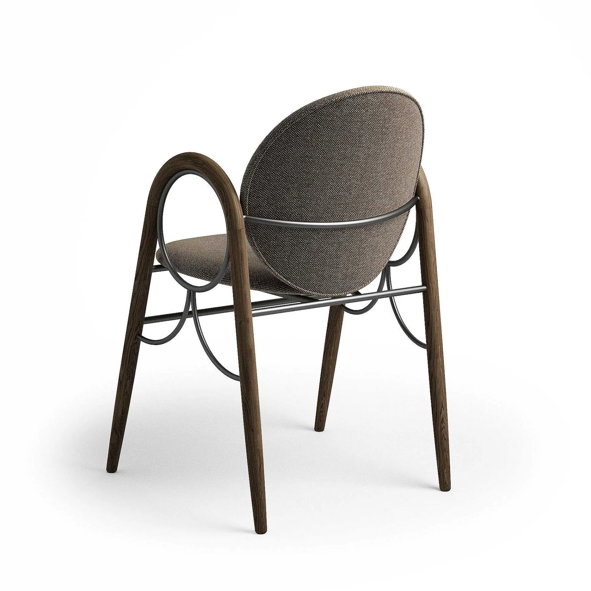 Brdr. Krüger Chairs*Arkade Chair| Fumed Oak/Brown Fabric