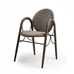 Brdr. Krüger Chairs*Arkade Chair| Fumed Oak/Brown Fabric
