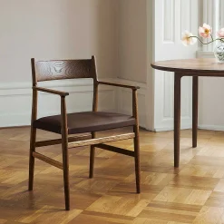 Brdr. Krüger Chairs*Arv Dining Chair | Brown Leather