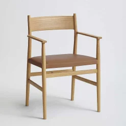 Brdr. Krüger Chairs*Arv Dining Chair With Armrest | Cognac Leather