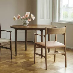 Brdr. Krüger Chairs*Arv Dining Chair With Armrest | Cognac Leather