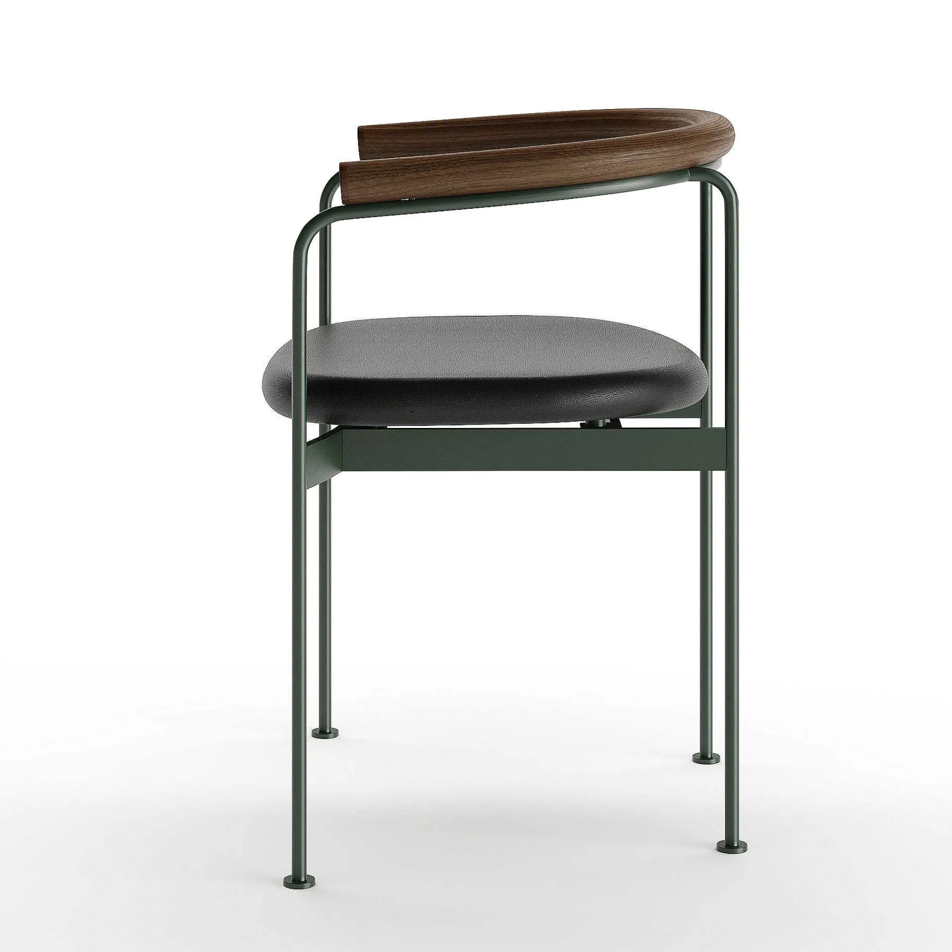 DK3 Chairs*Baia Chair | Steel - Walnut