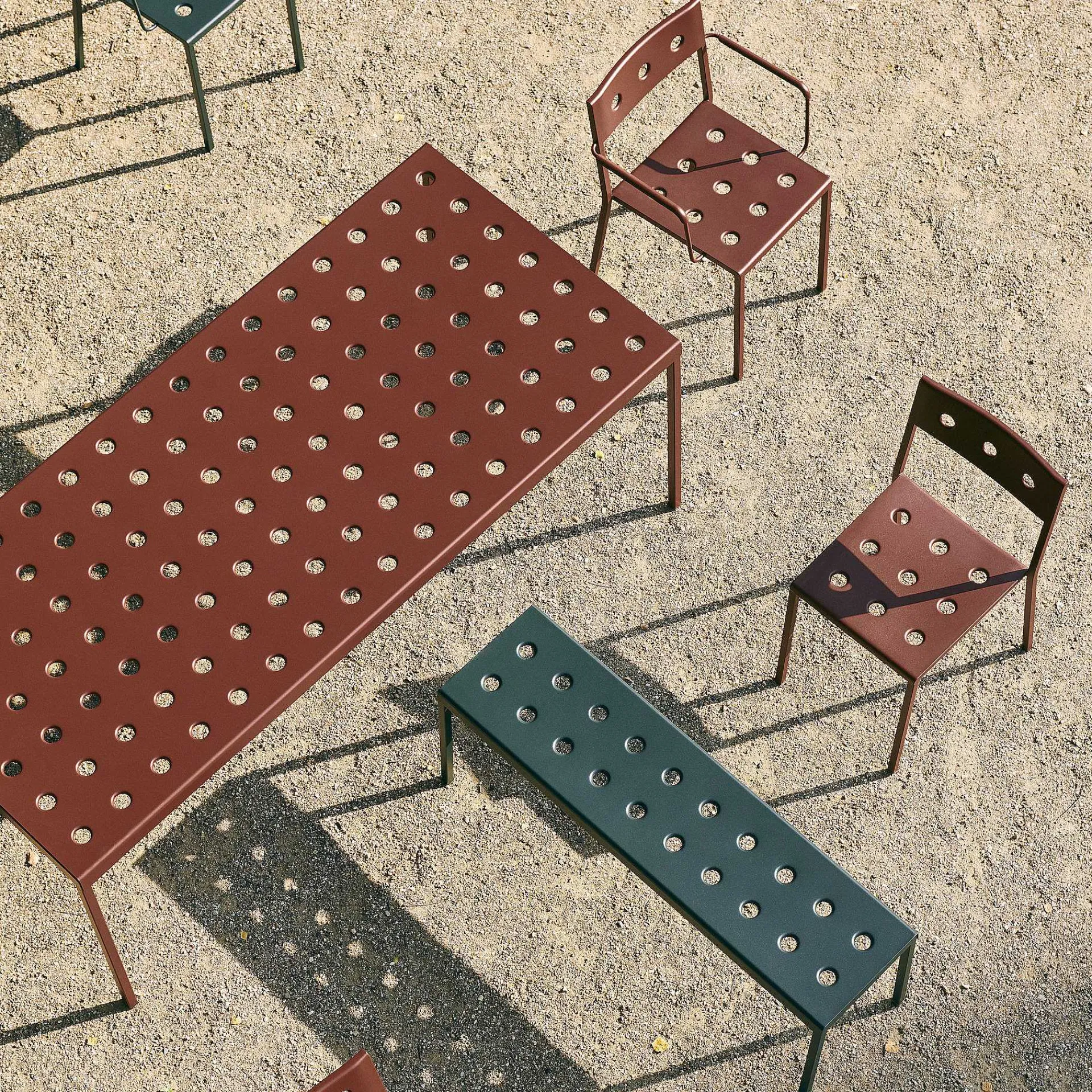 HAY Outdoor Chairs*Balcony Bench | Outdoor Bench | Forest Green