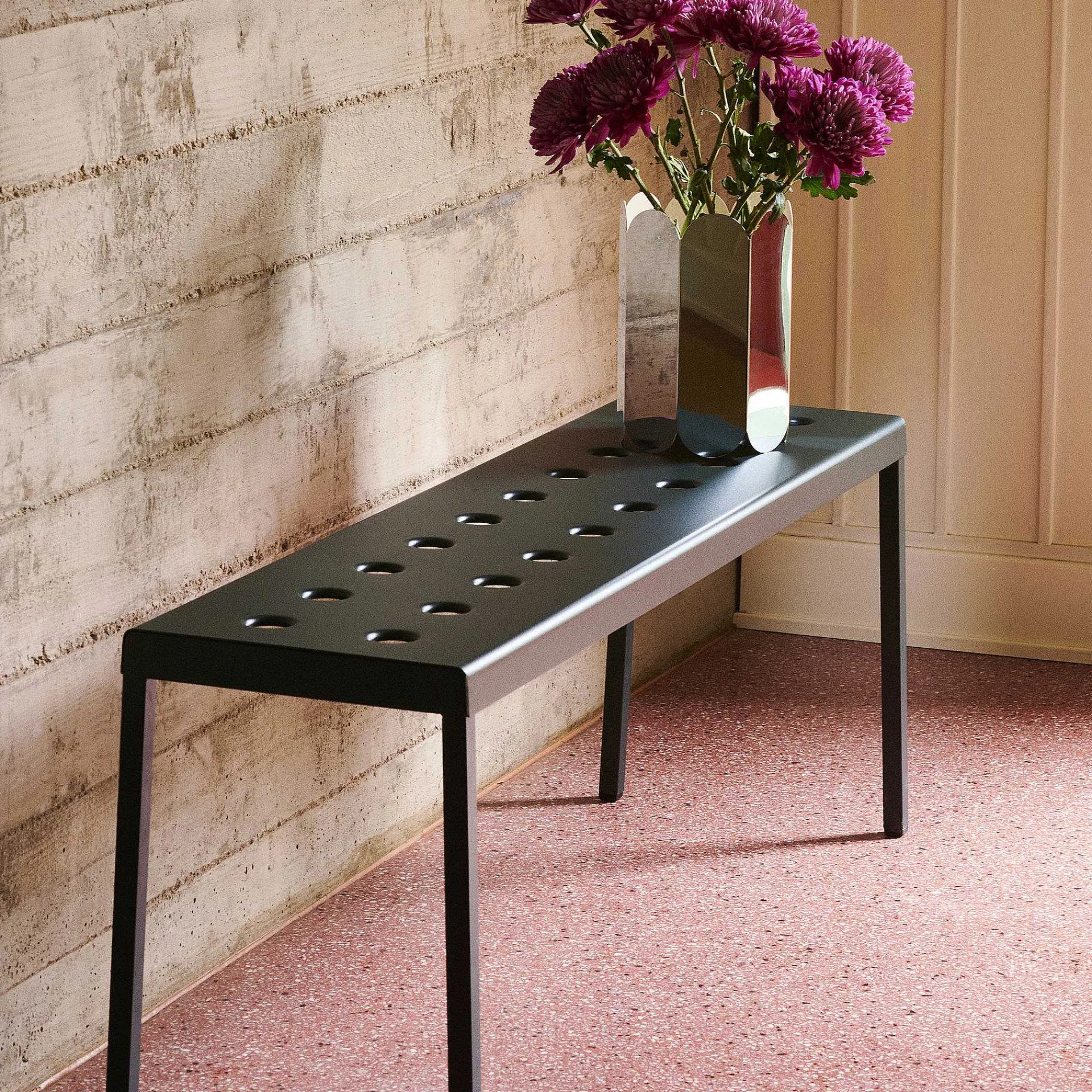 HAY Outdoor Chairs*Balcony Bench | Outdoor Bench | Anthracite