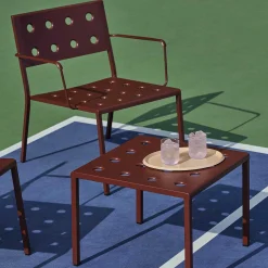 HAY Outdoor Tables*Balcony Low Table | Outdoor Coffee Table | Iron Red
