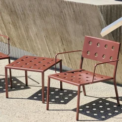 HAY Outdoor Tables*Balcony Low Table | Outdoor Coffee Table | Iron Red