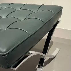 Knoll Single Armchairs*Barcelona Chair & Ottoman | Armchair | Chrome/Bauhaus Leather - Ex Display