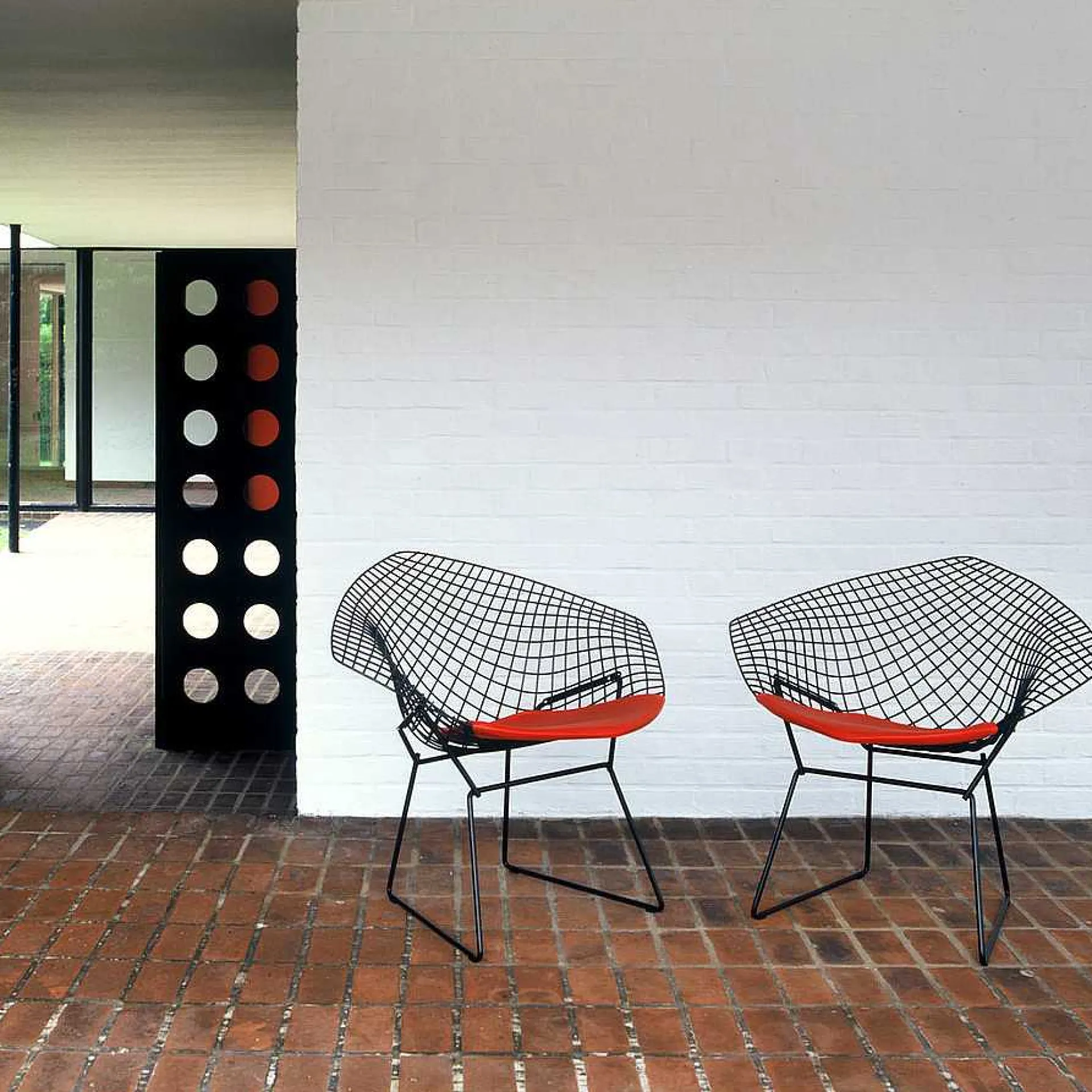 Knoll Outdoor Chairs*Bertoia Diamond Chair | Outdoor Armchair | Black