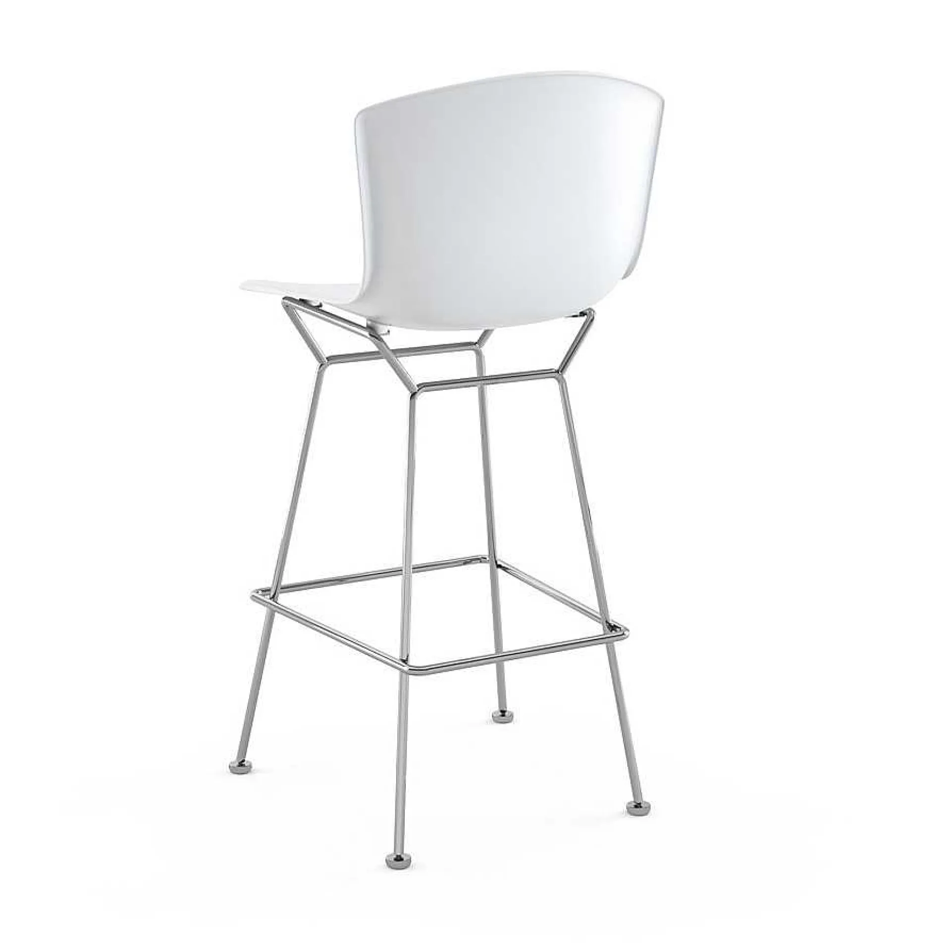 Knoll Stools*Bertoia Plastic Bar Stool | Chrome/White