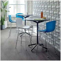 Knoll Stools*Bertoia Plastic Bar Stool | Chrome/White
