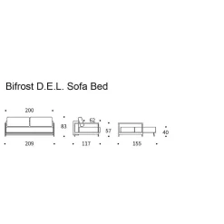 Innovation Living Sofa Beds*Bifrost Sofa Bed | 528 Black Wood | 155-200 Cm