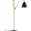 GUBI Pendant Lights*Bl3 Floor Lamp | Soft Black Semi Matt - Brass