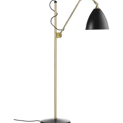 GUBI Pendant Lights*Bl3 Floor Lamp | Soft Black Semi Matt - Brass