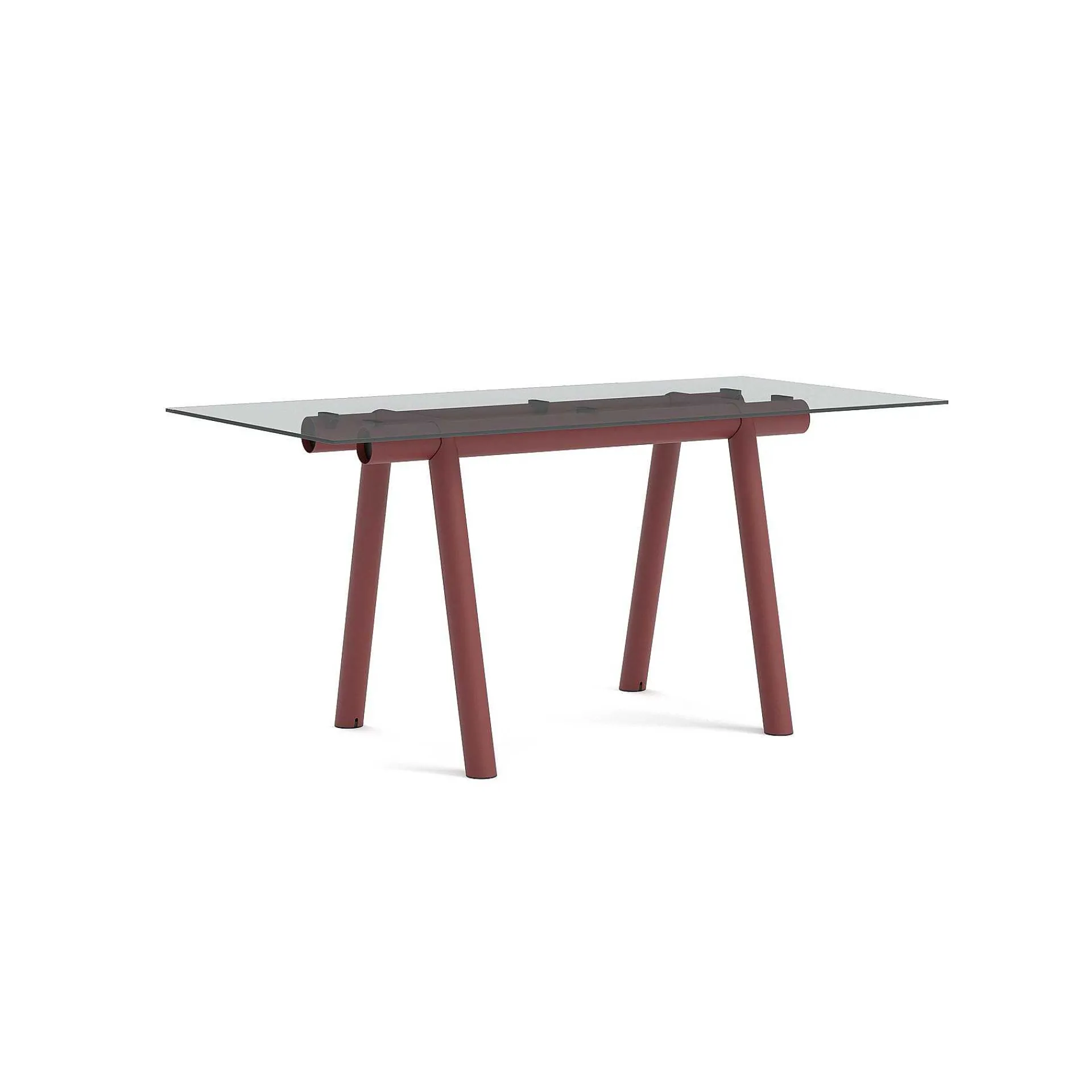 HAY Dining Tables*Boa | Table | Glass/Burgundy - L 220