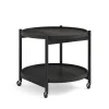 Brdr. Krüger Coffee Tables*Bolling Tray Table O 60 | Black Lacquered Oak