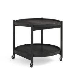 Brdr. Krüger Coffee Tables*Bolling Tray Table O 60 | Black Lacquered Oak