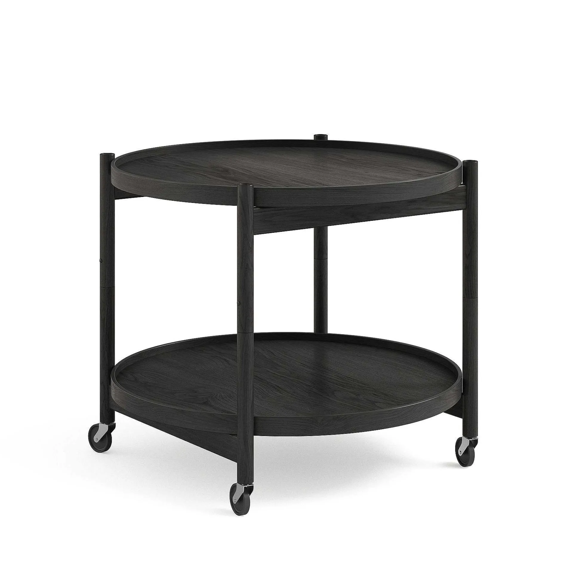 Brdr. Krüger Coffee Tables*Bolling Tray Table O 60 | Black Lacquered Oak