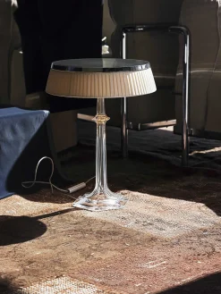 Flos Pendant Lights*Bon Jour | Chrome - Fabric Crown