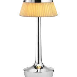 Flos Pendant Lights*Bon Jour Unplugged | Chrome - Fabric Crown