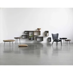 Mater Coffee Tables*Bowl Table S | Mango Dyed Sirka Grey