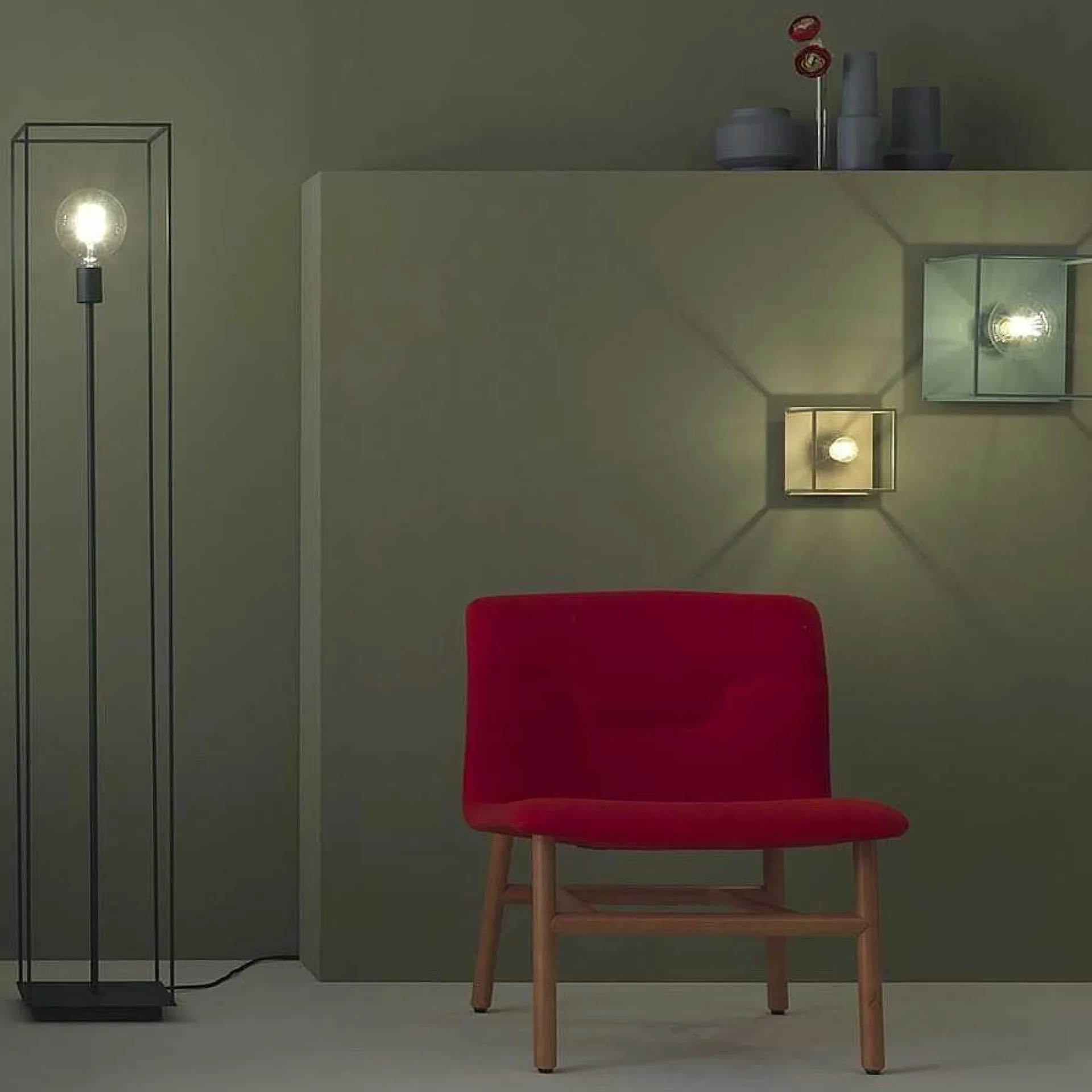 Zava Pendant Lights*Box | Floor Lamp - Ral 9005