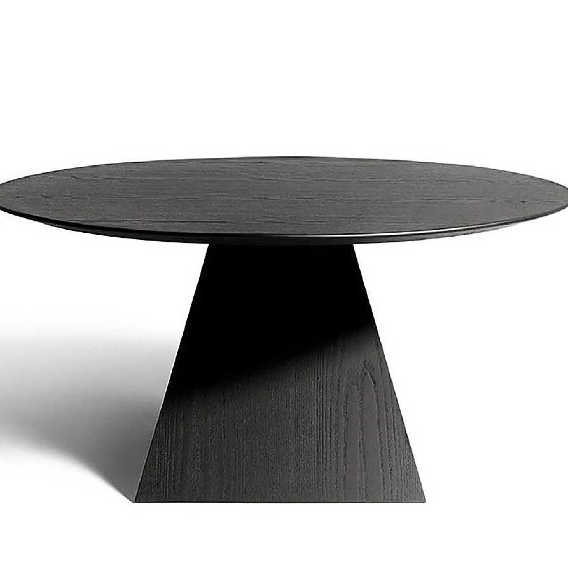 DePadova Chairs*Carlo - O180 | Round Table | Charcoal Stained Ash
