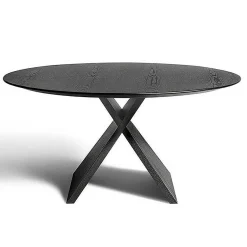 DePadova Dining Tables*Carlo - O150 | Table | Charcoal Stained Ash
