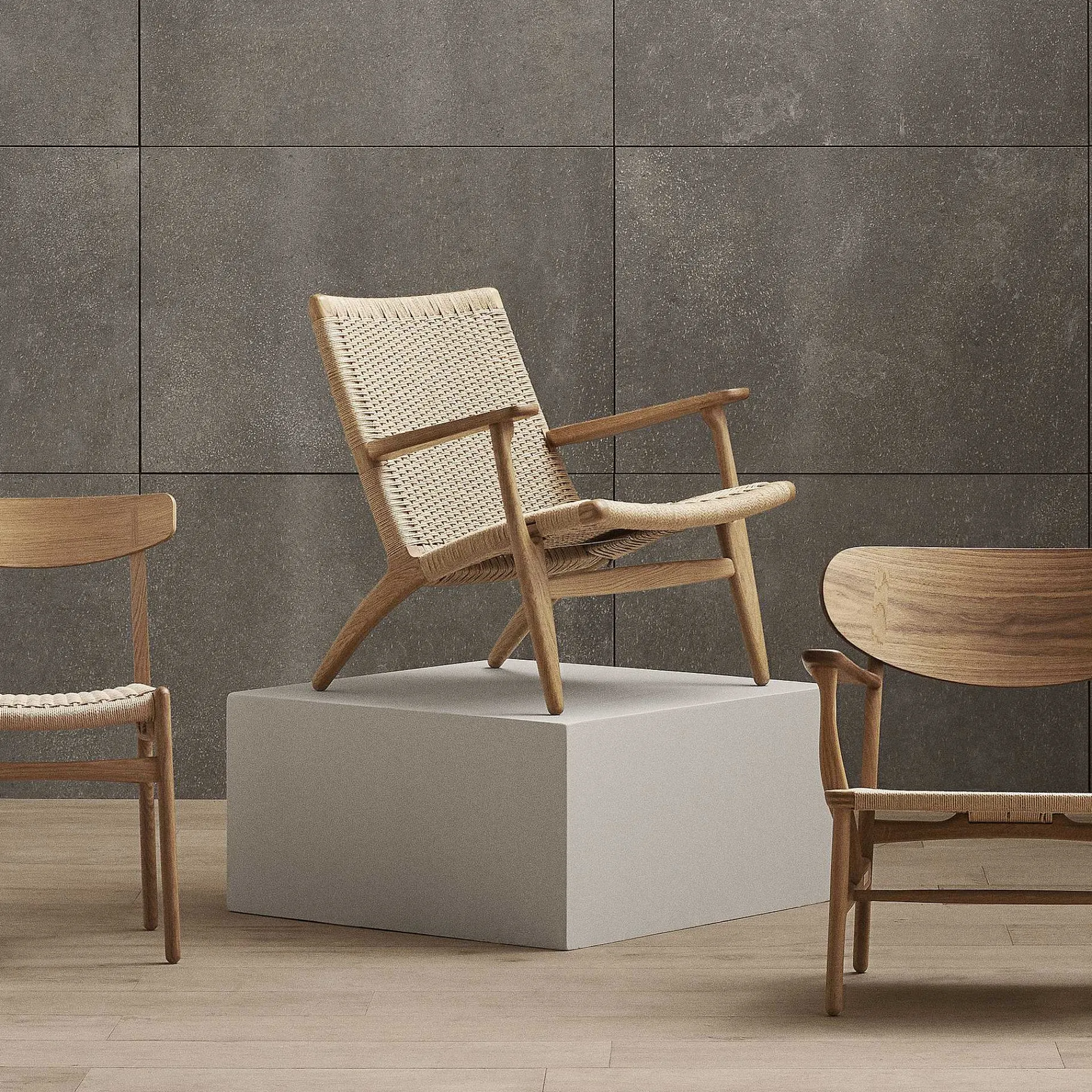 Carl Hansen & Søn Single Armchairs*Ch25 | Armchair | Oiled Oak - Natural Paper Cord