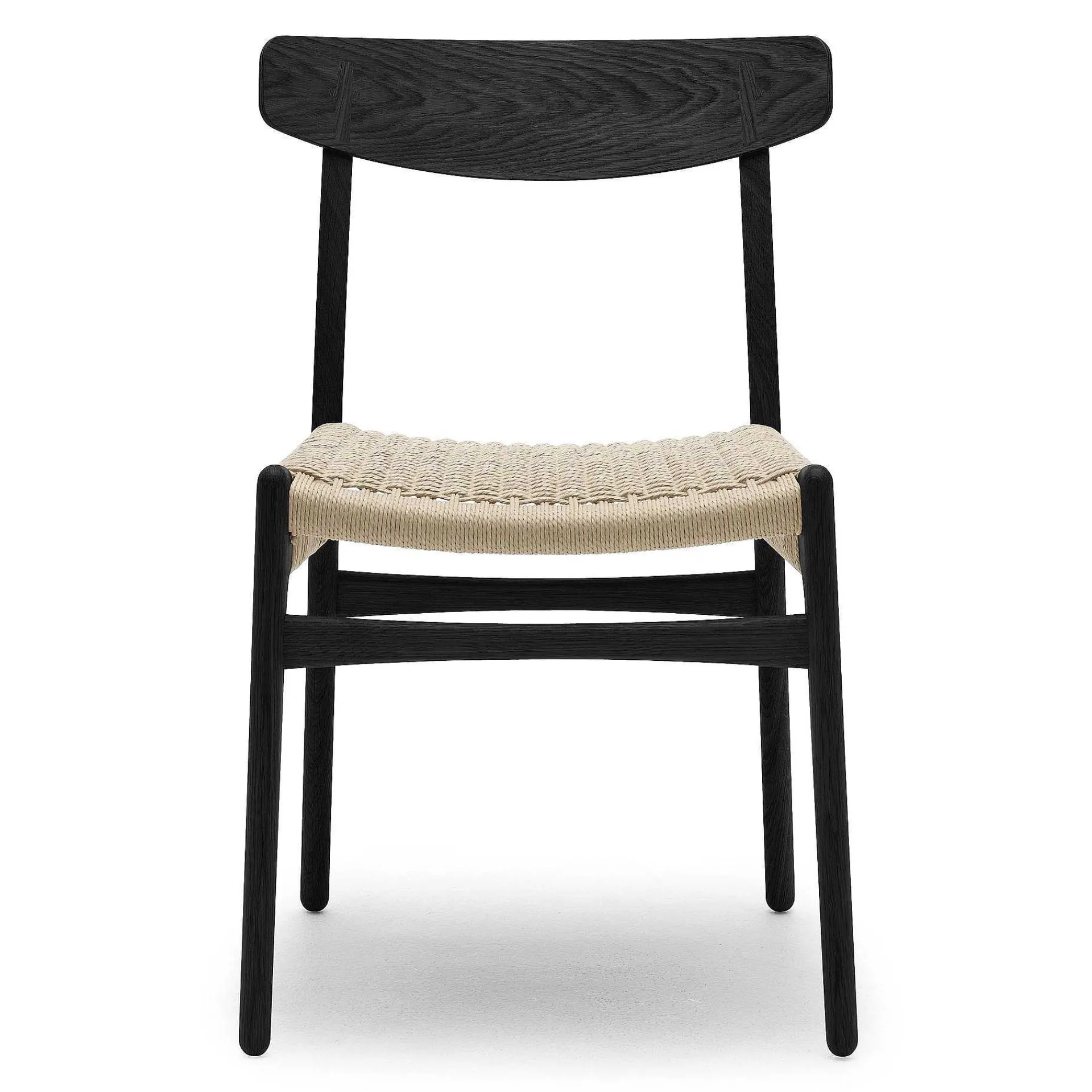 Carl Hansen & Søn Chairs*Ch23 | Chair | Black - Natural Paper Cord