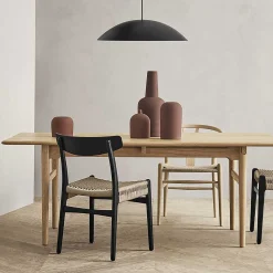Carl Hansen & Søn Chairs*Ch23 | Chair | Black - Natural Paper Cord