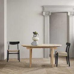 Carl Hansen & Søn Chairs*Ch23 | Chair | Black - Natural Paper Cord