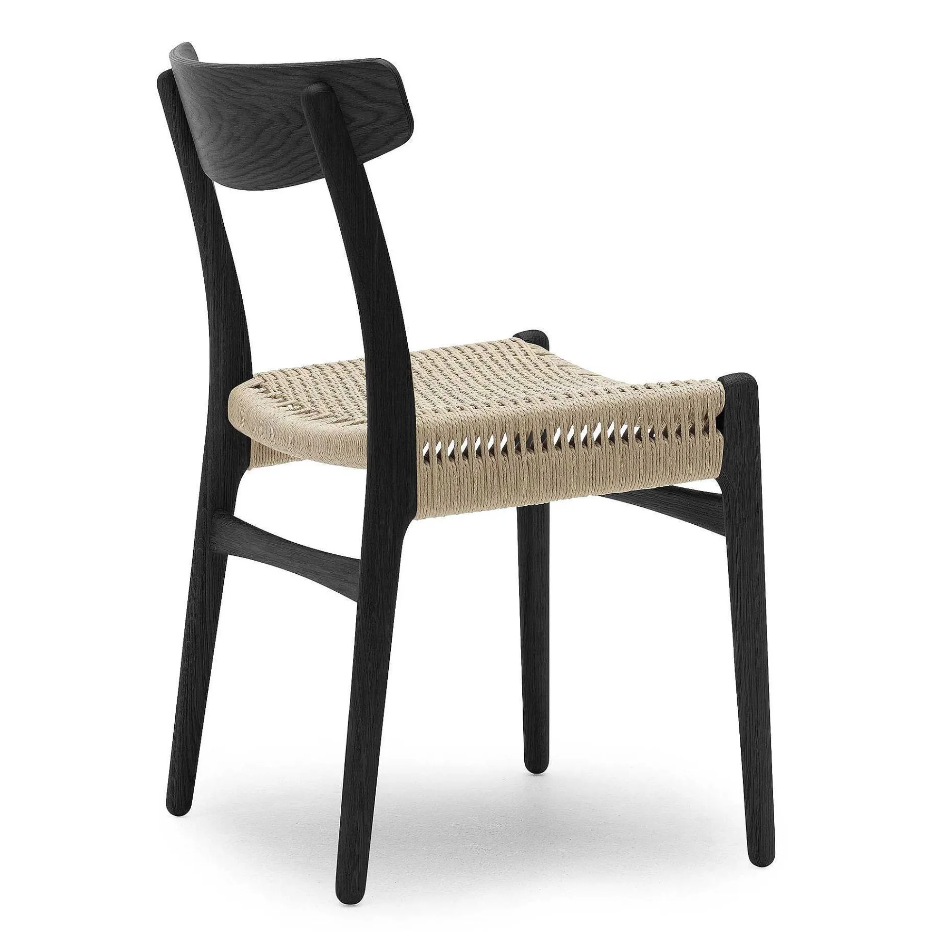 Carl Hansen & Søn Chairs*Ch23 | Chair | Black - Natural Paper Cord