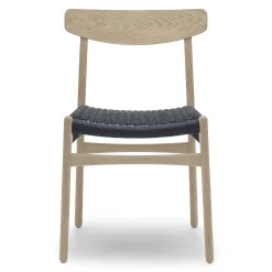 Carl Hansen & Søn Chairs*Ch23 | Chair | Soaped Oak - Black Papercord